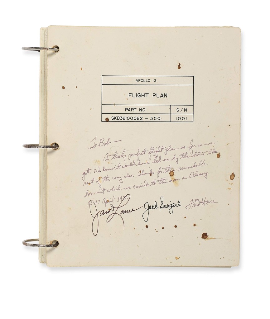 9759 Apollo 13 Flight Plan, 1 (lot 140)
