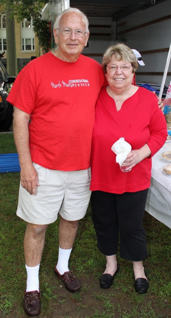 Show chairman John Gallops had help from past chairman Cathy Meier organizing the 44th Annual Madison Antiques, Vintage and Repurposed Treasures Show on July 8.