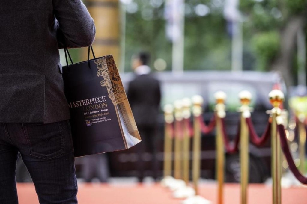 Arriving on the red carpet of Masterpiece London. —Andy Barnham photo