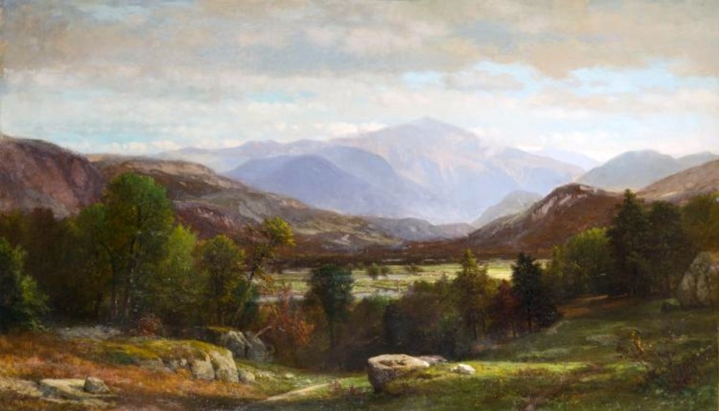 Another White Mountains painting, this one depicts Mount Washington from Intervale, by Samuel Lancaster Gerry, and went to a phone bidder for $30,000. Gerry was a sign and decorative painter until 1836, when he traveled to Europe for three years to study art.