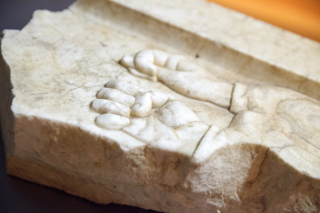 Gallaudet Monument fragment, 1854. ASD Archives. The Gallaudet Monument stood on the grounds of ASD until the school moved to West Hartford in 1921. When an attempt was made to move the monument to the school’s new location, it broke apart from deterioration.