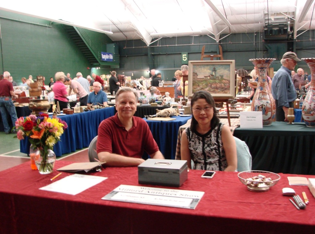 Jack Donigian and Jennifer Liu were manning the admission table about an hour into the show. Donigian has been running shows for more than 40 years.