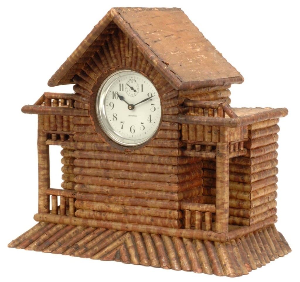 William Jones made this shelf clock circa 1888–1910.