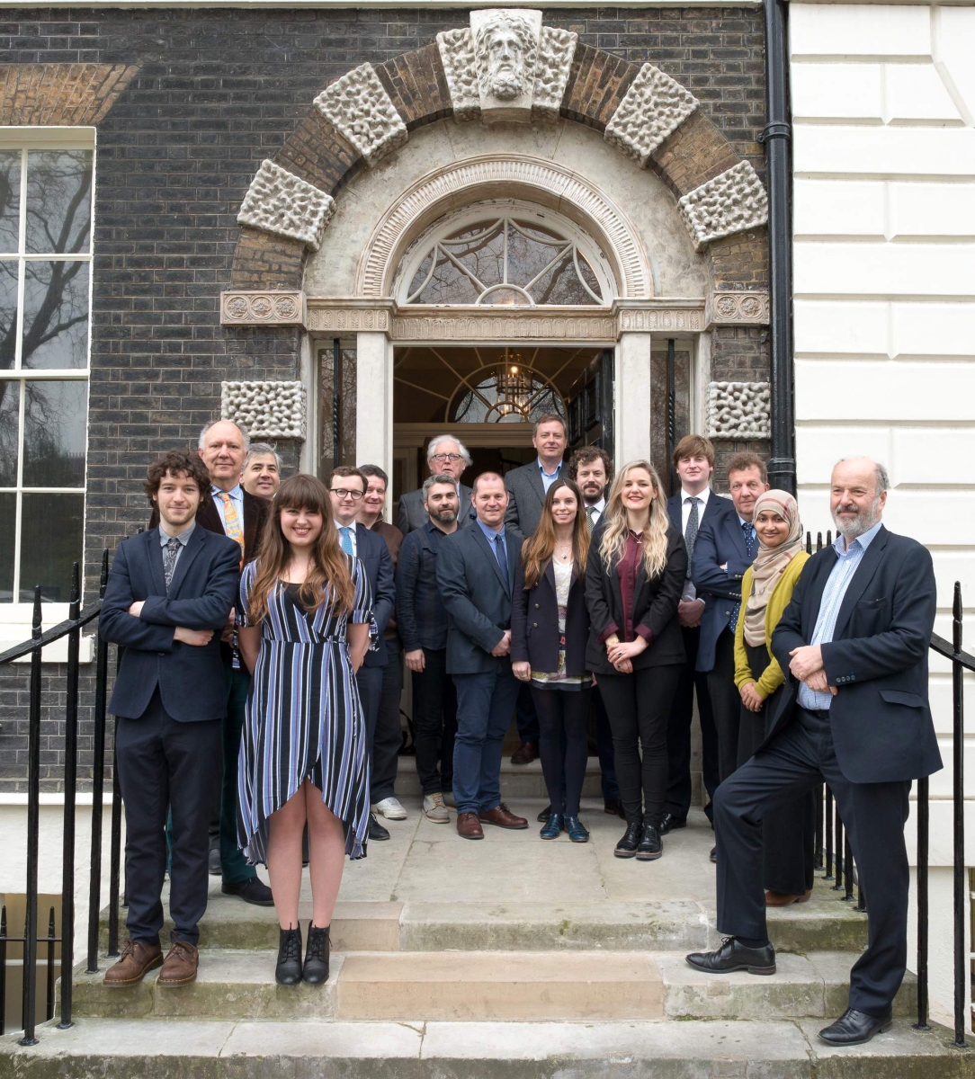 Staff of Maggs outside 48 Bedford Square. 		  —Ivo Karaivanov photo
