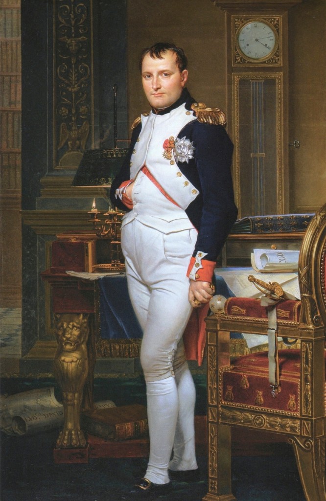 “The Emperor Napoleon in His Study at the Tuileries” by Jacques-Louis David, 1812. National Gallery of Art.