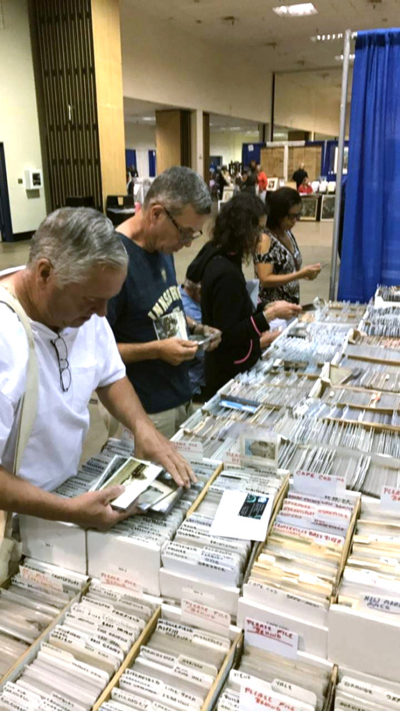 Postcard collectors roam the stacks at every show, and Albany, N.Y., dealer Michael Seaman, set up near the show’s main entrance, is always on their list.  —Sean Kutzko photo