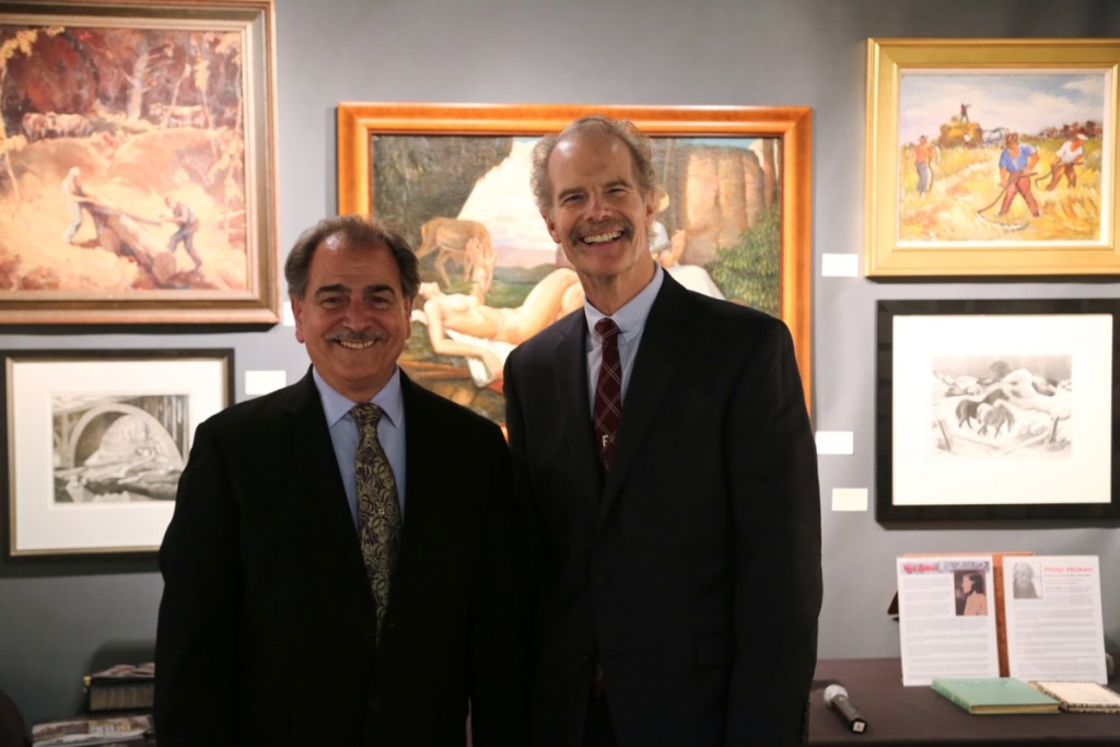 Show managers Tony Fusco and Robert Four were all smiles at the BIFAS opening gala Thursday, October 19. The event hosted more than 400 attendees, including collectors, institutional buyers and regular art patrons.