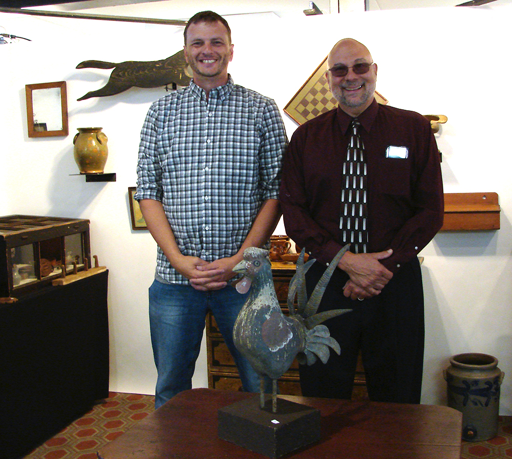 Second-year show managers Steve Sherhag, left, and Kris Johnson received many compliments from exhibitors.