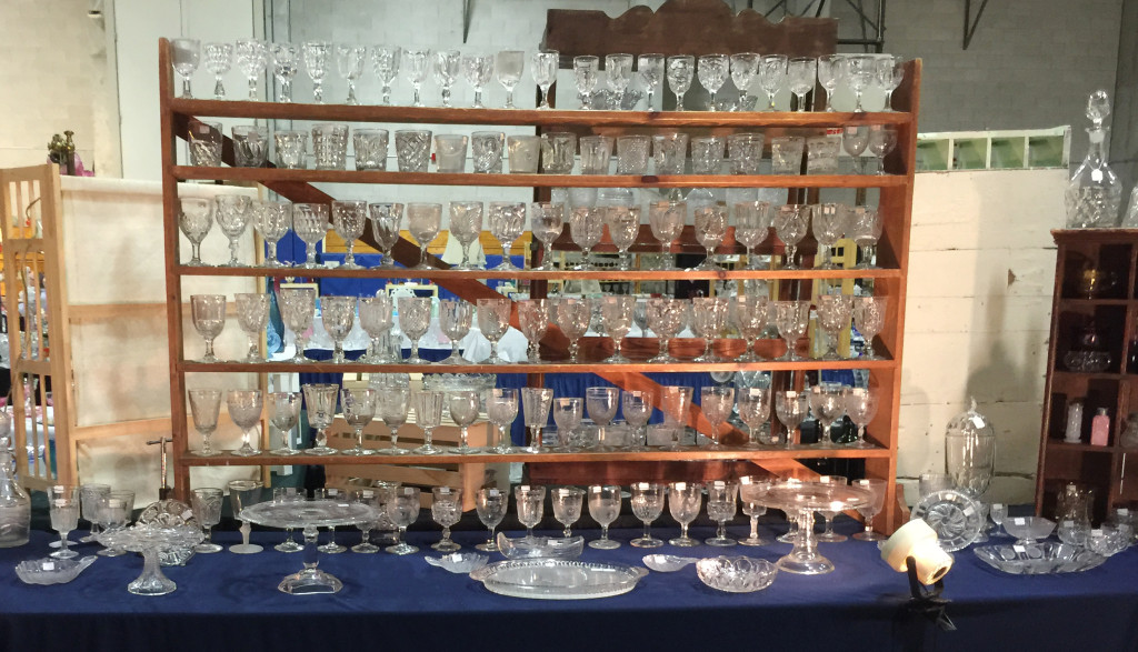 Betsy Hewlett Lessig, Yarmouth Port, Mass., exhibited an assortment of American pattern glass.