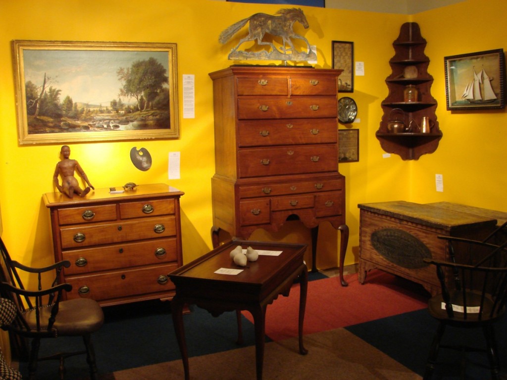 Heller & Washam, Portland, Maine, had a selection of Eighteenth and Nineteenth Century furniture and accessories.