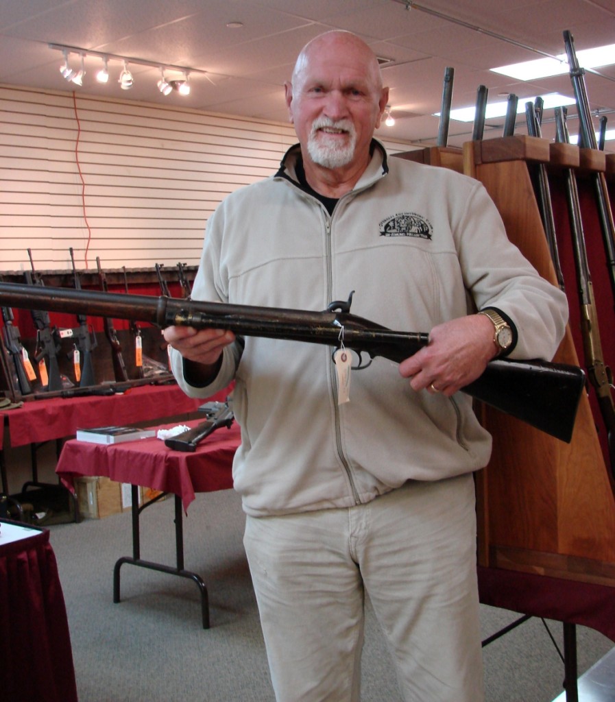 Larry Smith paid $161,000 for the Confederate sharpshooter’s rifle. He had come from Virginia to attend the sale.