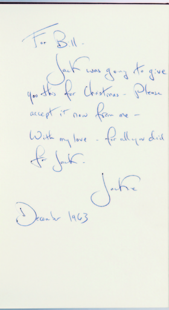 A particularly touching John F. Kennedy item was included along with other JFK items. JFK and Jackie prepared an edition of Inaugural Addresses of the Presidents of the United States from George Washington to John F. Kennedy. The book realized $11,070.            —Skinner’s Book Sale