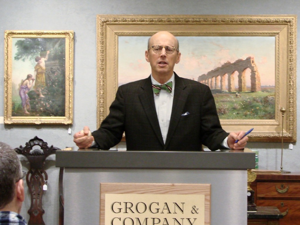 Michael Grogan at the start of the company’s 30th anniversary sale.