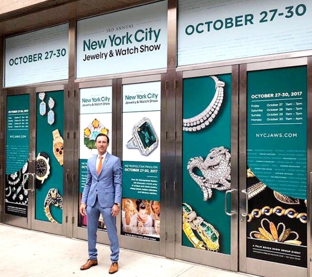 Palm Beach Show Group president and chief executive officer Scott Diament at Metropolitan Pavilion for the start of the New York City Jewelry & Watch Show on October 27.