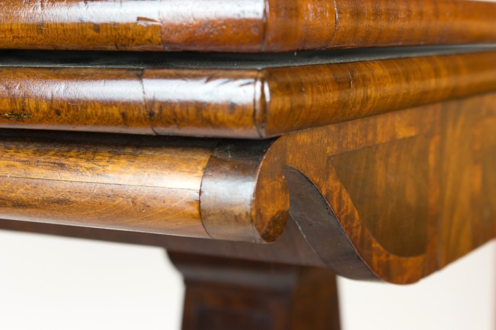 Detail of Grecian card table attributedto Thomas Seymour.
