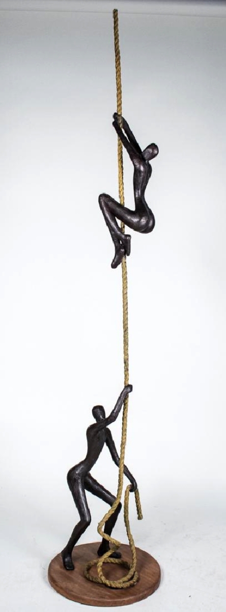 Tolla Inbar (GermanIsraeli, born 1958) - Aspiration Duo, 1999, bronze, hand signed on leg Tolla, dated 99,  Sold for $6, 875