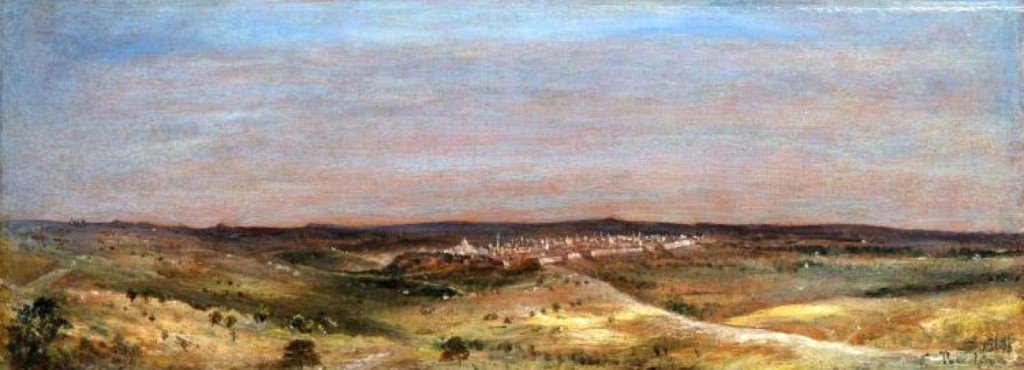 Finishing at $12,000, “View of Jerusalem from Mount Scopus” by Eugene Boudin, was one of the higher priced items in the sale, going to an internet bidder.