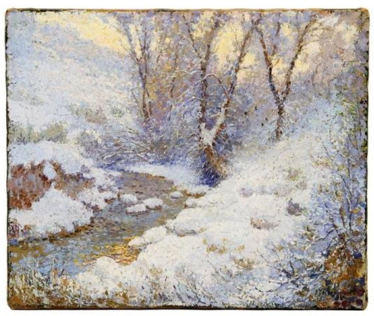 One of the surprises of the three-day sale was this Utah winter landscape scene by James Taylor Harwood, who spent much of his working life in the state. It was dated 1935 and sold for $28,080, against an estimate of $8,000.