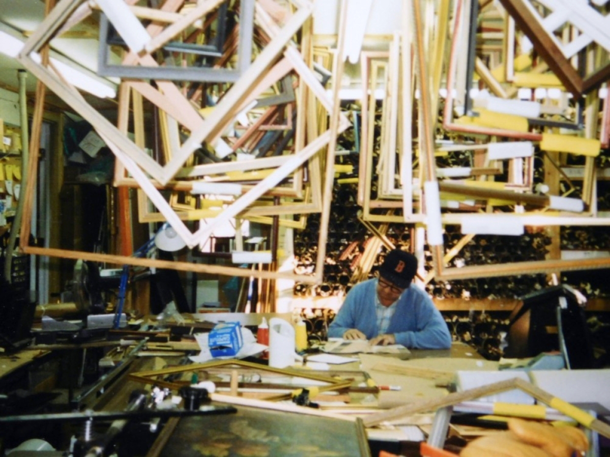 James Wood — Bruce’s father — launched The Woodshed Gallery, a picture framing business, out of the four-car garage on his property in Franklin, Mass., in 1968.