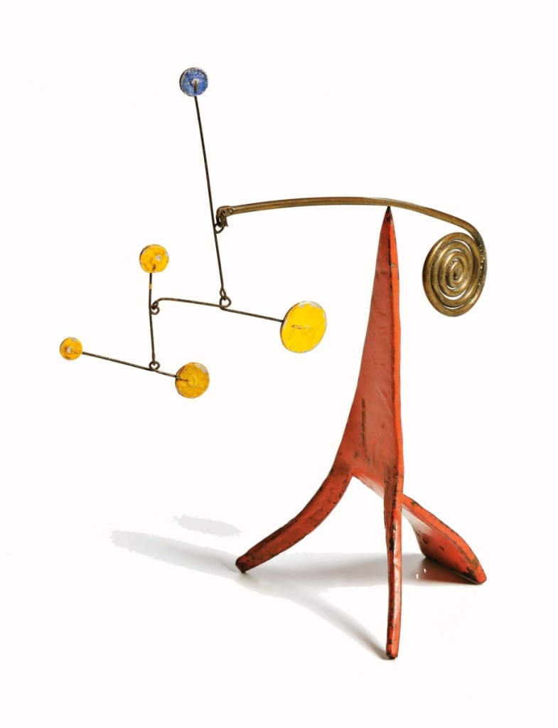 “How can you not love the joy and whimsy of Alexander Calder? He represents one of the most creative and generous spirits in Twentieth Century art,” says Keane. Of this small sculpture she notes, “The scale is deceiving. It appears monumental but fits into the palm of your hand.”