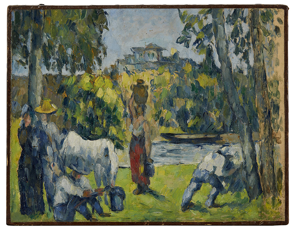 “La Vie des Champs” by Paul Cezanne (1839–1906), 1876–77, $1,450,000.