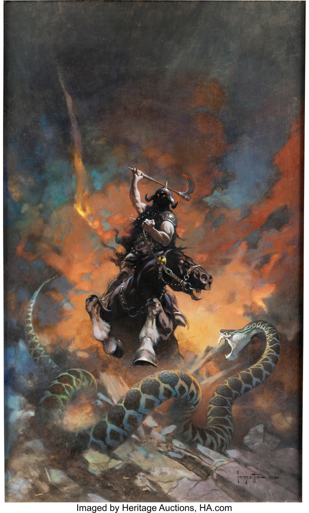 SOLD $1,792,500 --WORLD AUCTION RECORD  Frank Frazetta Death Dealer 6 Pa...