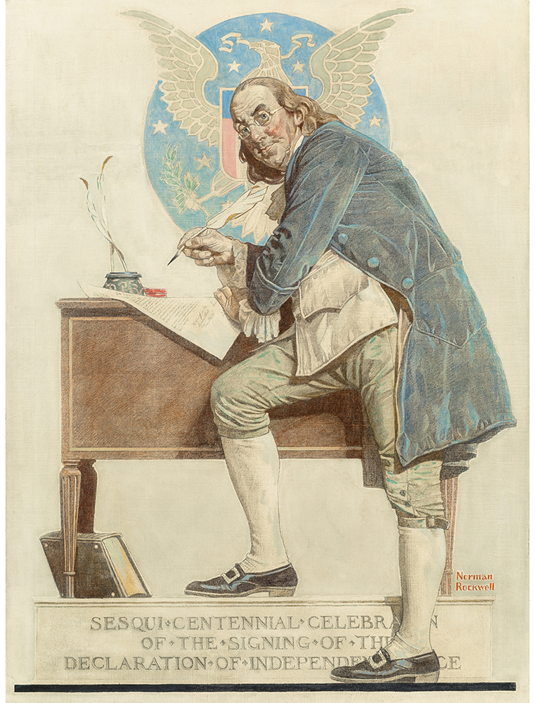 ben franklin by rockwell