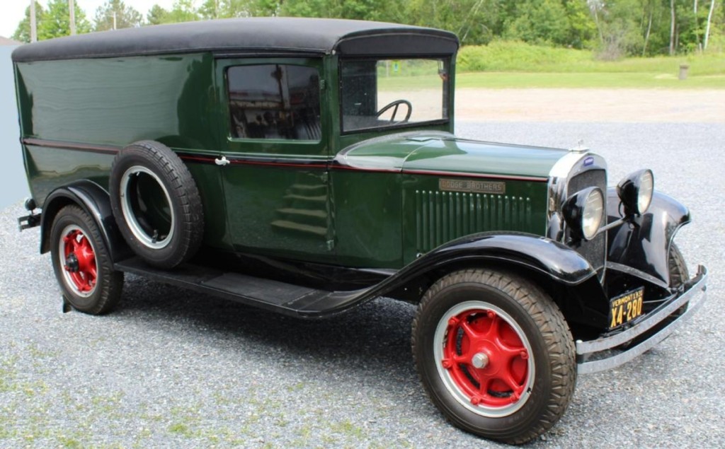 At $12,460, a 1931 Dodge Brothers three-quarter-ton panel truck was the highest-priced lot in the sale. Merrill had sold the truck some years ago and said that the owner had spent about $15,000 on it restoration.