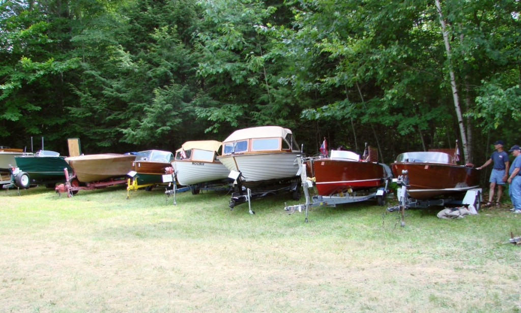 A small portion of the boats being sold.