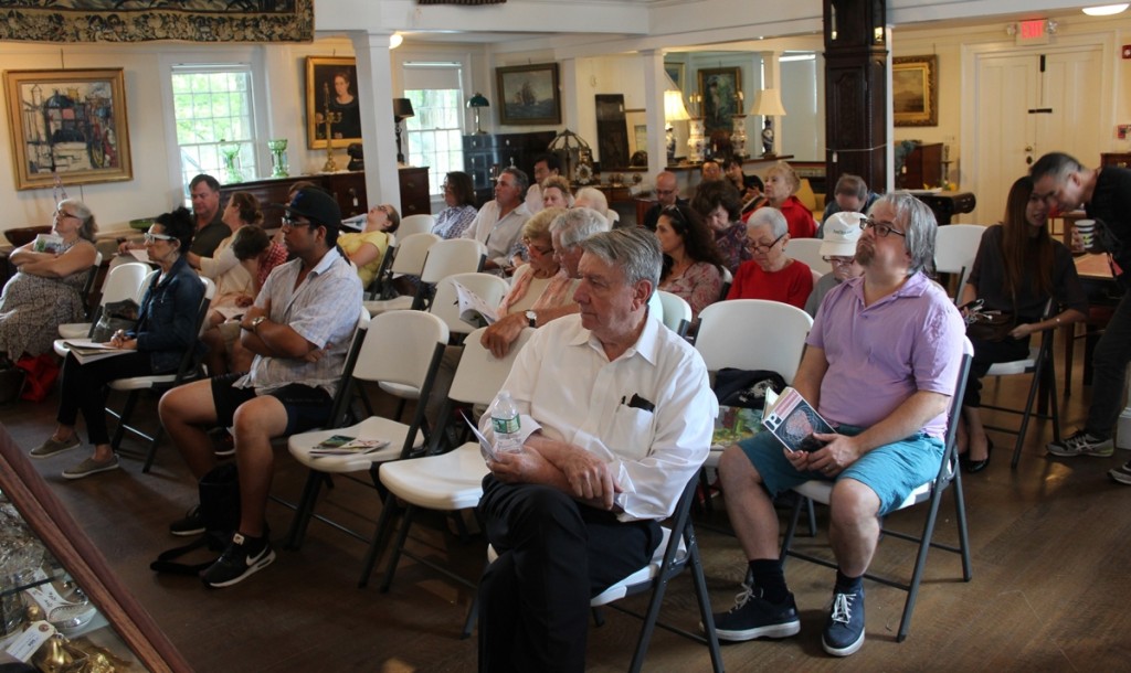 There were about 30 bidders seated inside Historical Hall for the sale.