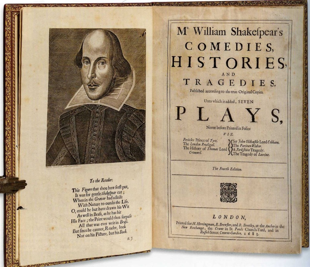 The 1685 Fourth Folio of Mr William Shakespear’s Comedies, Histories, and Tragedies, published according to the true Original Copies, which sold for $50,430, was the top priced book in the sale. The title page stated: “Seven Plays, Never before Printed in Folio.”