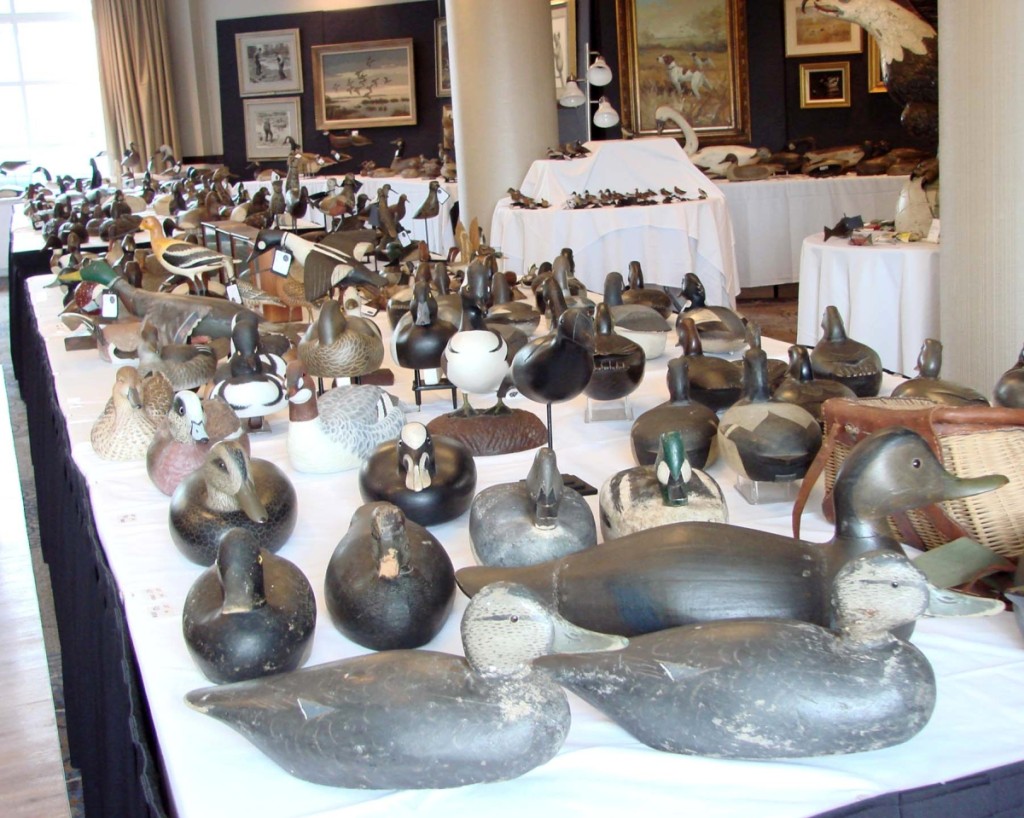 There were more than 500 decoys in the sale. They were neatly displayed.