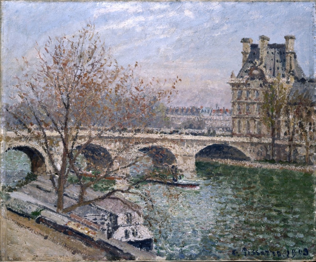Camille Pissarro (1830–1903), “Le pont Royal et le pavillon de Flore,” 1903. Musée des Beaux-Arts de la Ville de Paris, Petit Palais.