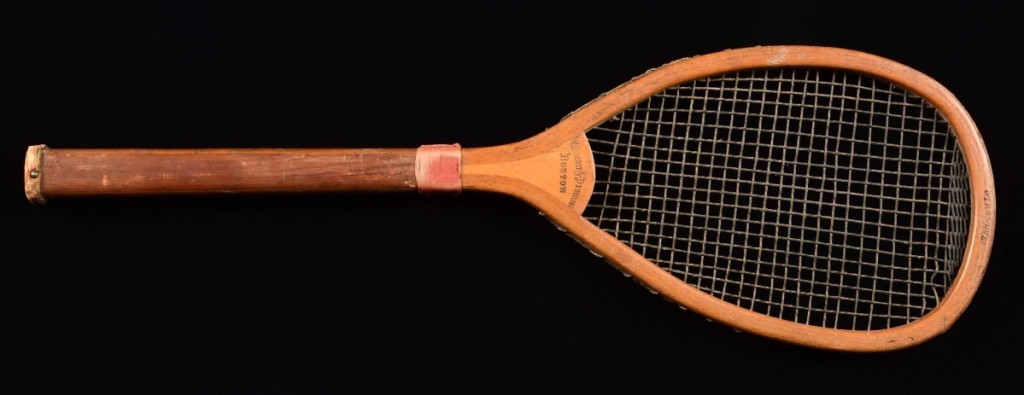 Crossing the block at $7,800 was a Wright & Ditson “The Club” tilt-head tennis racket originating from Nineteenth Century Boston.