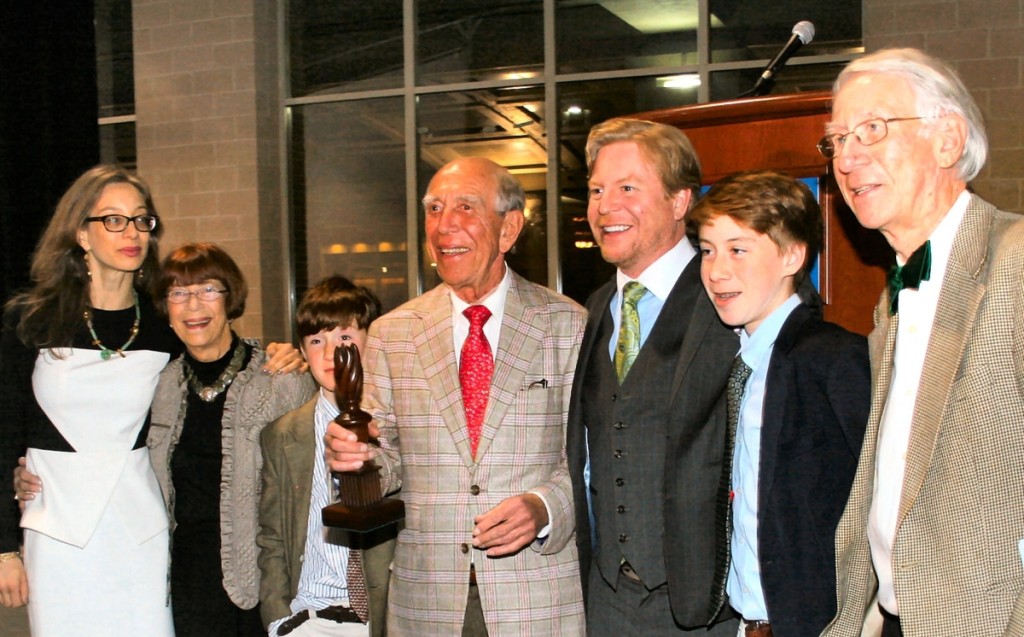 Michelle, Catherine, Harrison, Peter, Jeffrey, Xander and Dana Tillou.   —Laura Beach photo, 2013