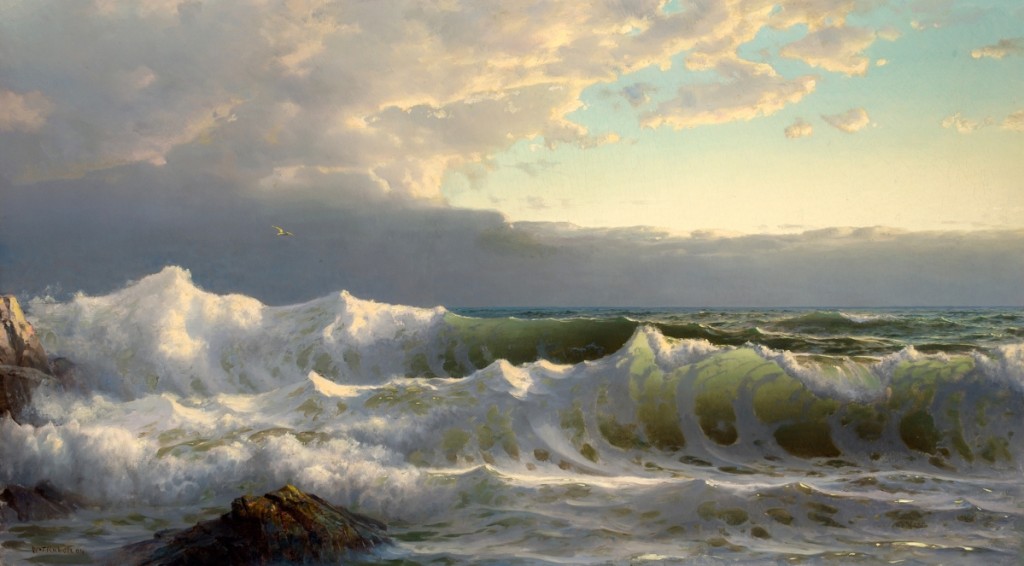 Heading the sale was “Stormy Seas with Whitecaps” by William Trost Richards (1883–1905) that achieved $143,750 against an estimate of $100/150,000 and carried the highest estimate in the sale.