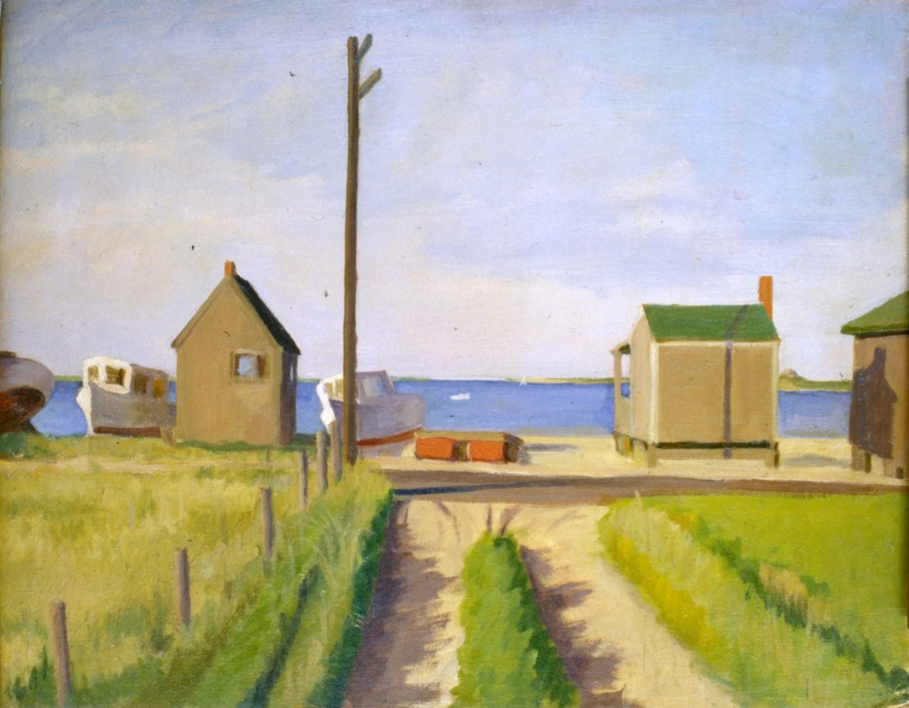 “Washington Street” by Inna Garsoian (1896–1984), circa 1940. Oil on canvas. Gift of Nina Garsoian, NHA Collection