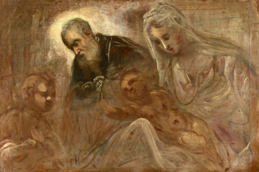 Tintoretto (1518/19–1594), “Holy family with the young St John,” circa 1549–50, oil on panel. Yale University Art Gallery, Maitland F. Griggs, B.A. 1896, Fund and Leonard C. Hanna Jr, Class of 1913, Fund.
