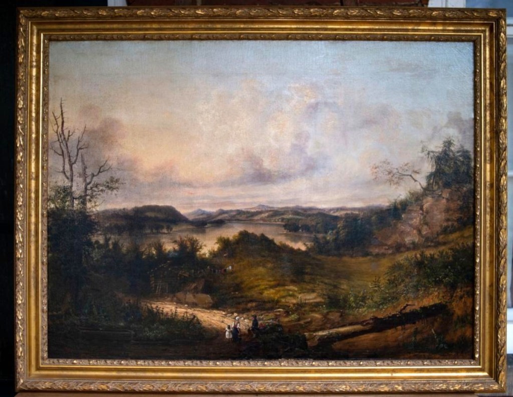 Leading in the art category was an 1852 William Coventry Wall (1810–1886) oil on canvas painting that sold for $9,775. It was exhibited in “Wall to Wall to Wall: A Family of 19th Century Painters” at the Southern Alleghenies Museum of Art in 1999.