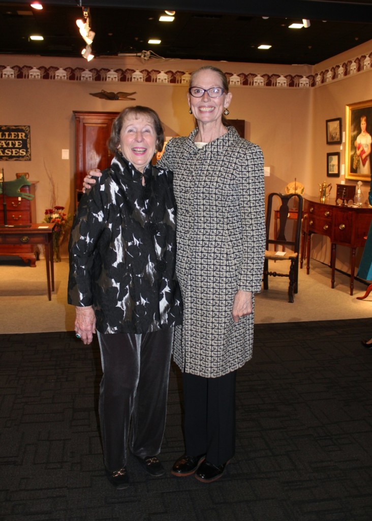 Winterthur museum trustee and collector’s circle member, Marjorie P. McGraw, with Clifford Harvard.