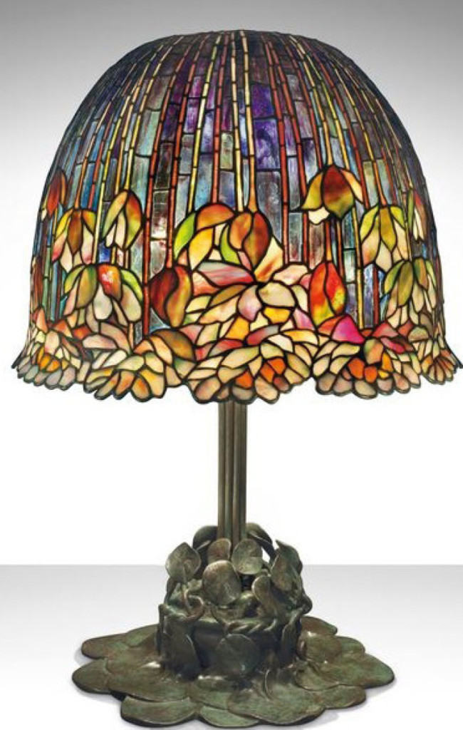 Christie’s set a world auction record for Tiffany Studios with this Pond Lily lamp, which sold for $3,372,500 December 13.
