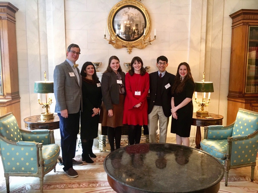 Speakers with Decorative Arts Trust director Matthew A. Thurlow, left, at last year’s Emerging Scholars Colloquium. Organized by the Decorative Arts Trust, in partnership with the Classical American Homes Preservation Trust, the 2019 colloquium is planned for Sunday, January 20.