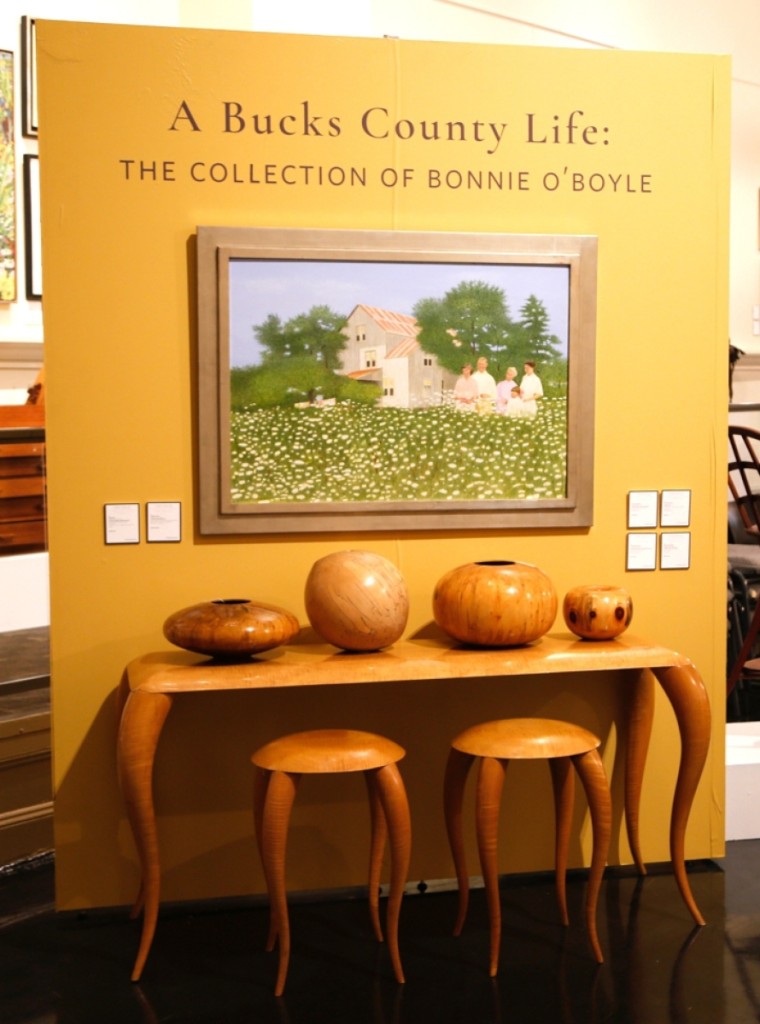 Seen here is the sale’s top lot, Carroll Cloar’s “The Big House In Big Flat.” It brought $53,125, an artist auction record. Head of Freeman’s fine art Alasdair Nichol said, “‘The Big House In Big Flat’ was more about the artist. It had a special feel to it and I think people really responded to it.” Seen below are a selection of Moulthrop turned bowls.