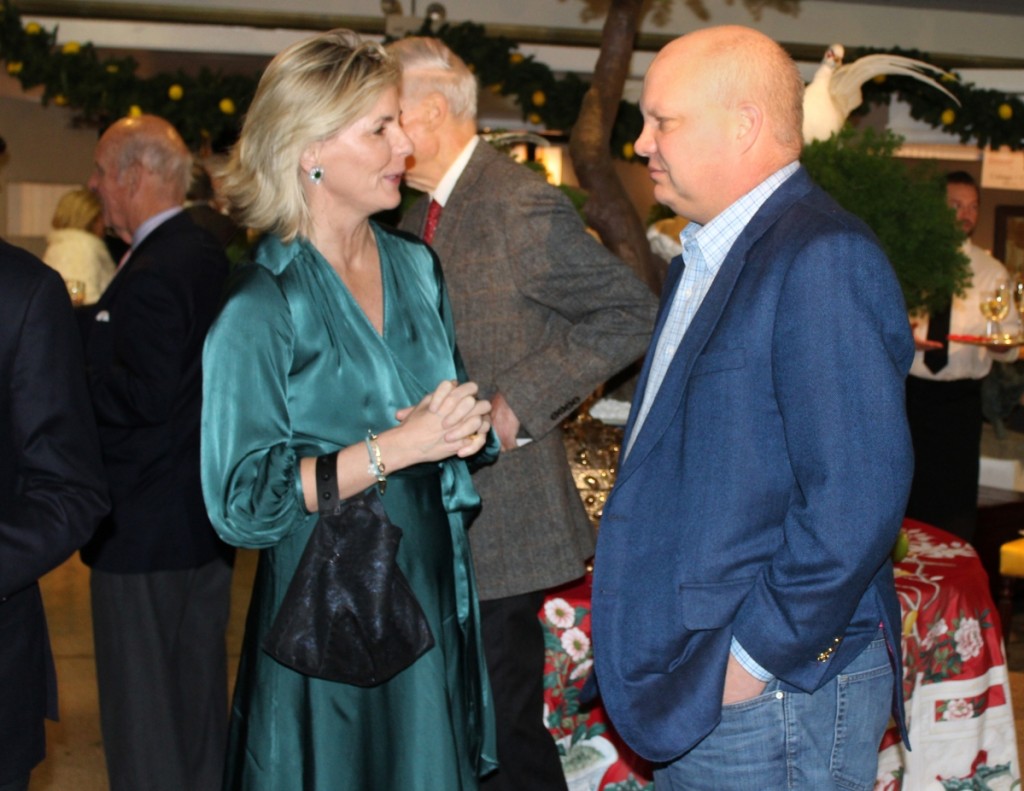 A lively preview crowd on opening night enjoyed the holiday-themed vignettes by design chairs David Monn and Alex Papachristidis as well as touring and shopping the show before it opened to the public.