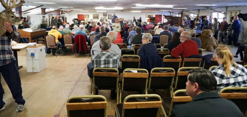 The auction hall was packed January 1. Ingraham has been doing New Year’s sales for 15 years now, and many of the buyers on hand have made the auction a tradition of their own.