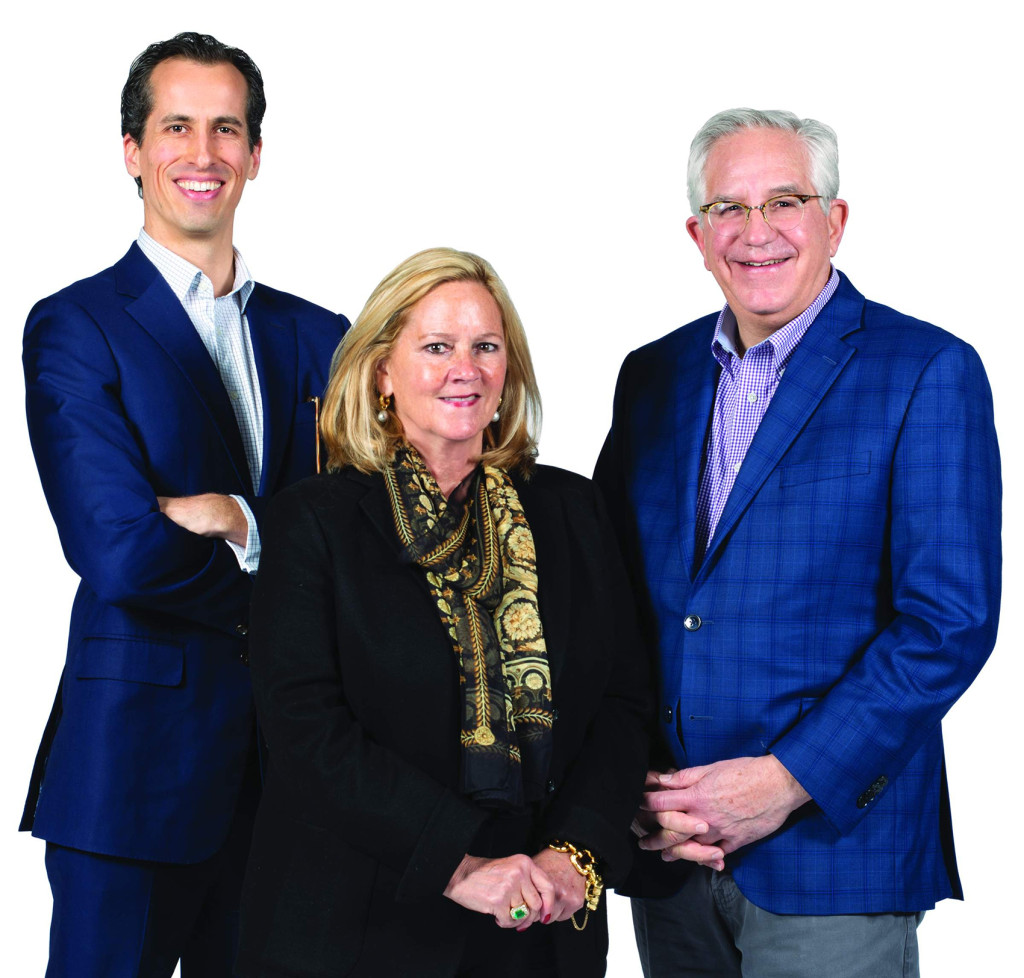 Hindman team: Thomas Galbraith, Leslie Hindman and Wes Cowan