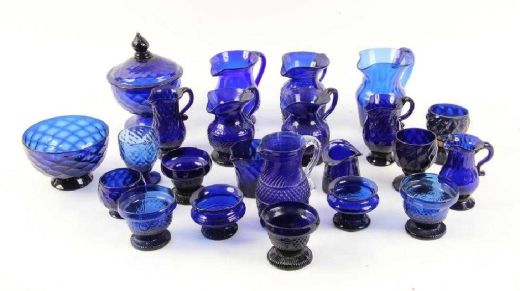 cobalt glass collection