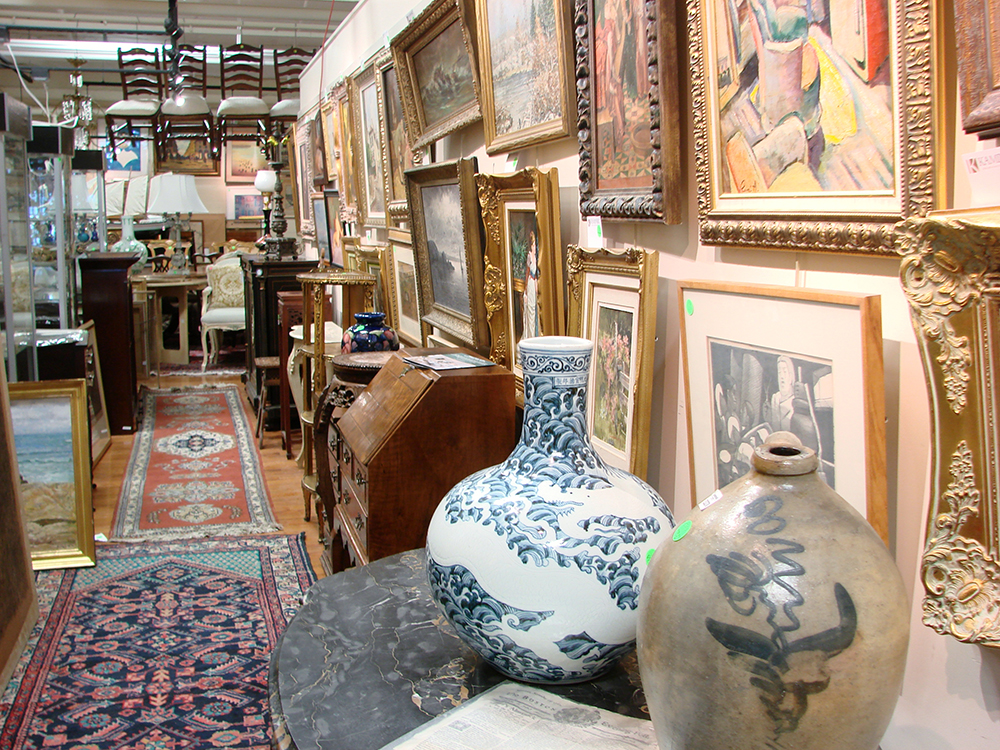 There was a lot of material in this sale. This photo shows just a small portion of the items on display during the preview.