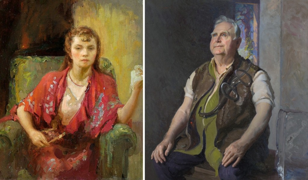 Every woman in the exhibition is represented by a photograph or self-portrait in the catalog. Thus “Time Out,” right, a 1938–39 portrait of an iceman with his tongs by Gladys Nelson Smith (1890–1939), can be compared to her personal vision of herself.