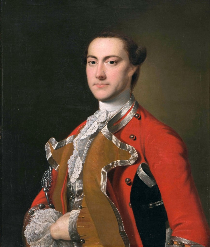 “Captain Richard Bayly” by Joseph Wright of Derby, England, 1760–1761, oil on canvas, CWF, The Friends of Colonial Williamsburg Collections Fund.